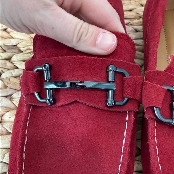 Alfani Men's Red Suede Loafers - Picture 3 of 4